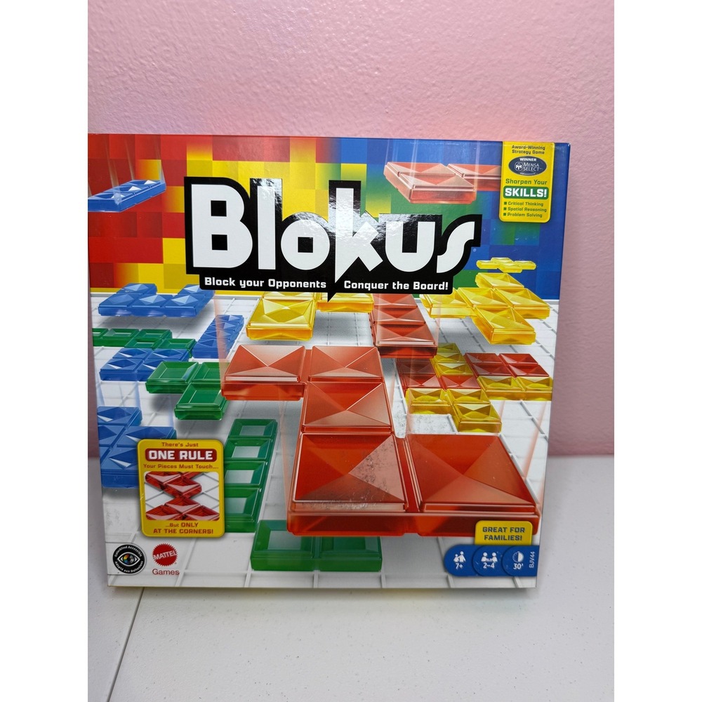Mattel Blokus Strategy Board Game BJV44 Mensa Select Award Winner Family Game